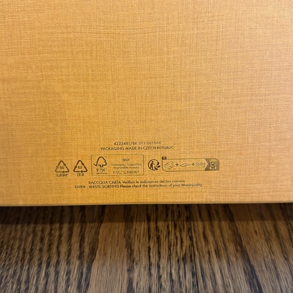 Louis Vuitton Gold Orange Blue Empty Shirt Gift Box Ribbon with Tissue Paper - Picture 8 of 13